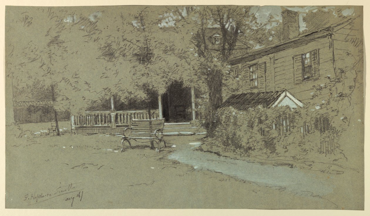 La vieja casa Hopkinson, Bordentown, NJ de Francis Hopkinson Smith