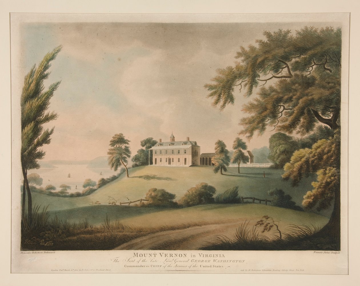 Mount Vernon en Virginia / El asiento del difunto teniente general George Washington de Francis Jukes