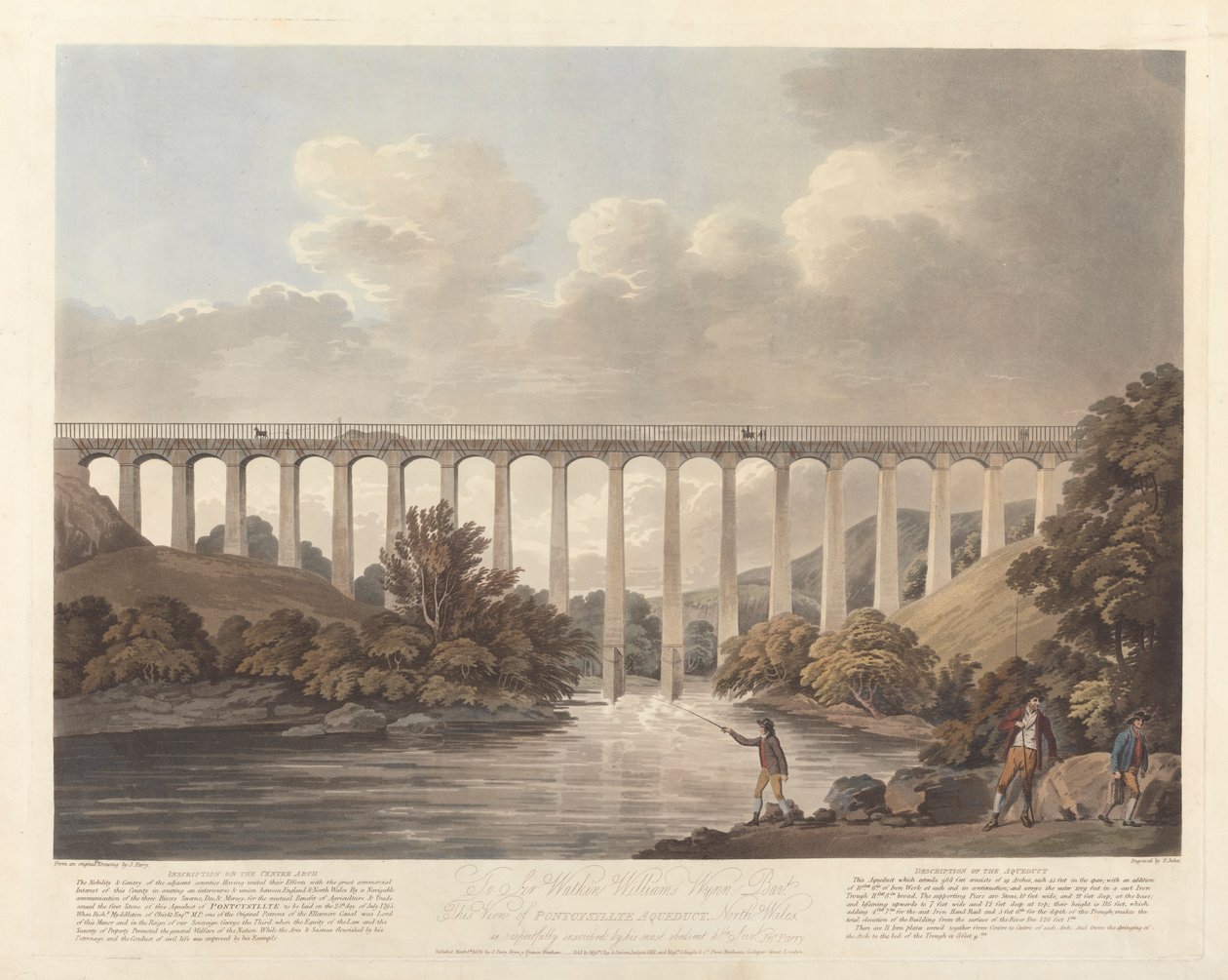 Acueducto de Pontysyllte, norte de Gales de Francis Jukes
