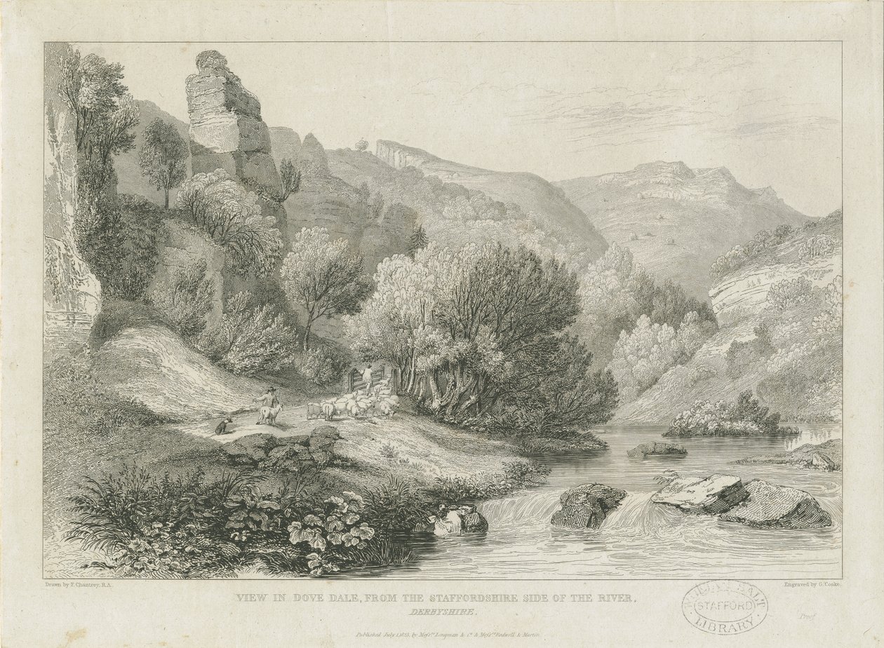 Dovedale - paisaje de Francis Legatt Chantrey