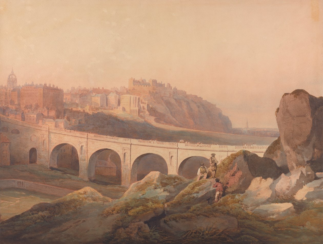 Vista de Edimburgo desde Calton Hill de Francis Nicholson