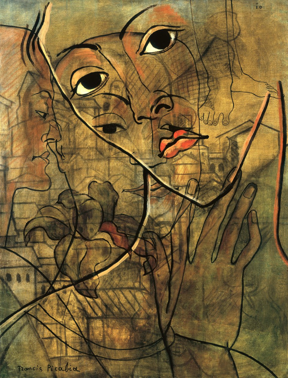 Rostros (óleo sobre lienzo) de Francis Picabia