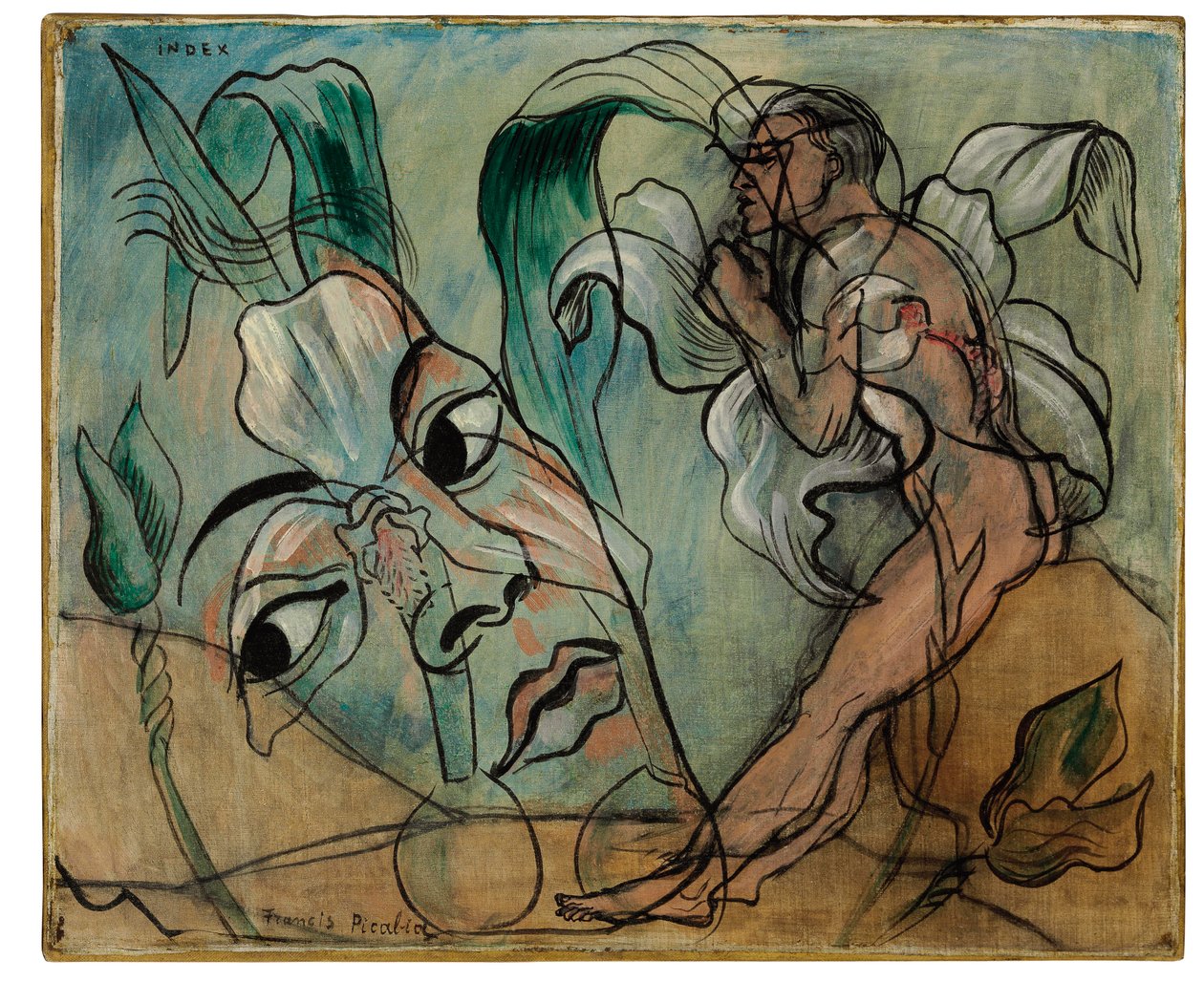 Index, c.1935 (óleo sobre lienzo) de Francis Picabia
