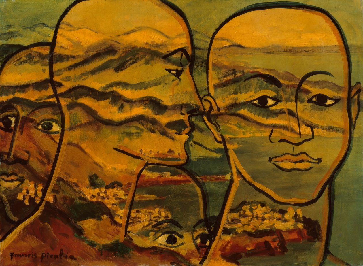 Paisaje de cabezas (Têtes-paysage) de Francis Picabia