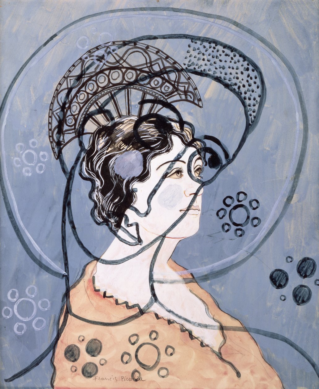 Transparencia, c.1930 (gouache y tinta sobre lápiz) de Francis Picabia