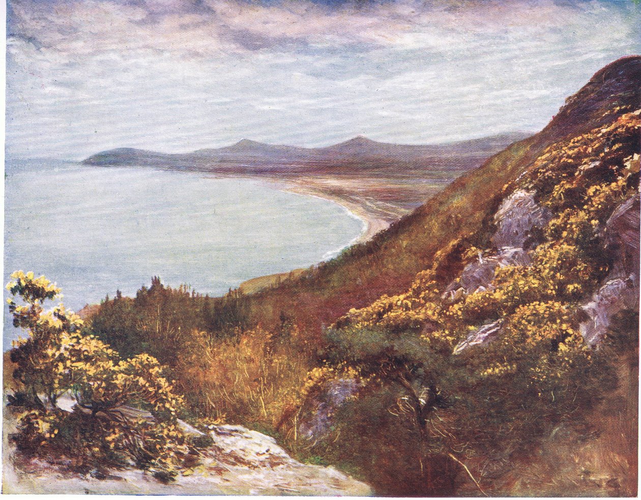 Bahía de Dublín desde Victoria Hill, de Vistazos a Muchos Países: Irlanda publicado por Adams & Charles, 1909 de Francis S. Walker