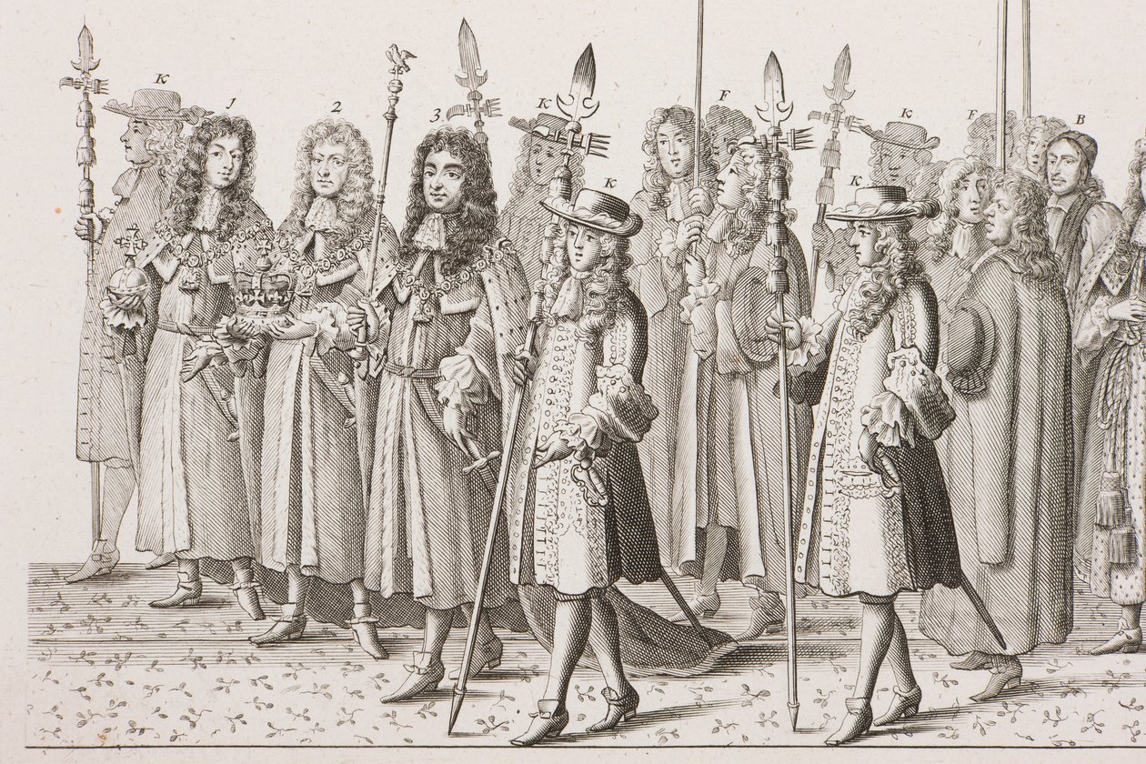 Procesión de coronación de Jaime II de Francis Sandford