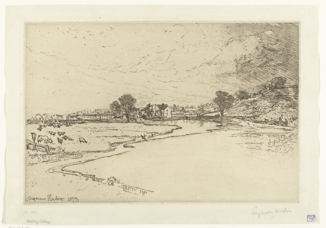 Abadía de Sawley Abadía de Sawley de Francis Seymour Haden (Sir) (signed by artist)