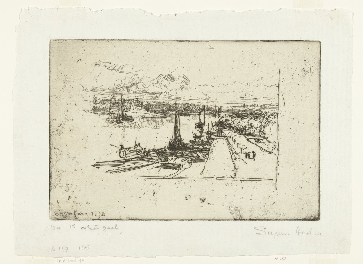 El río Amstel desde el hotel Amstel
La Amstel I de Francis Seymour Haden (Sir) (signed by artist)
