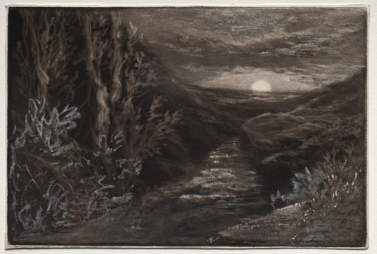 Un arroyo en el páramo de Francis Seymour Haden