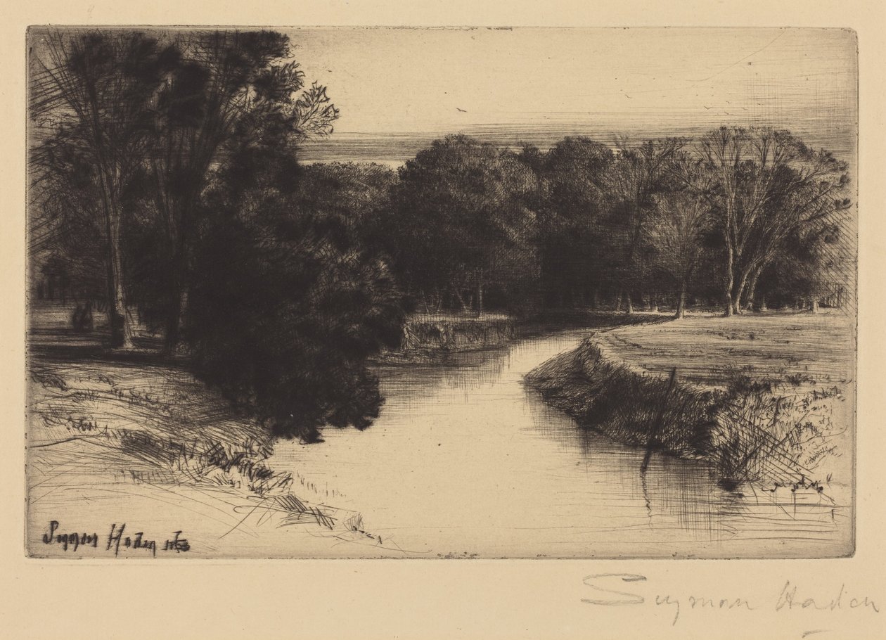 Una puesta de sol en Irlanda de Francis Seymour Haden
