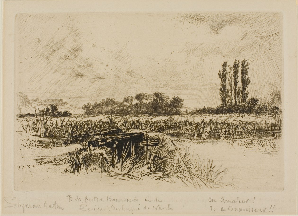Un prado de agua de Francis Seymour Haden