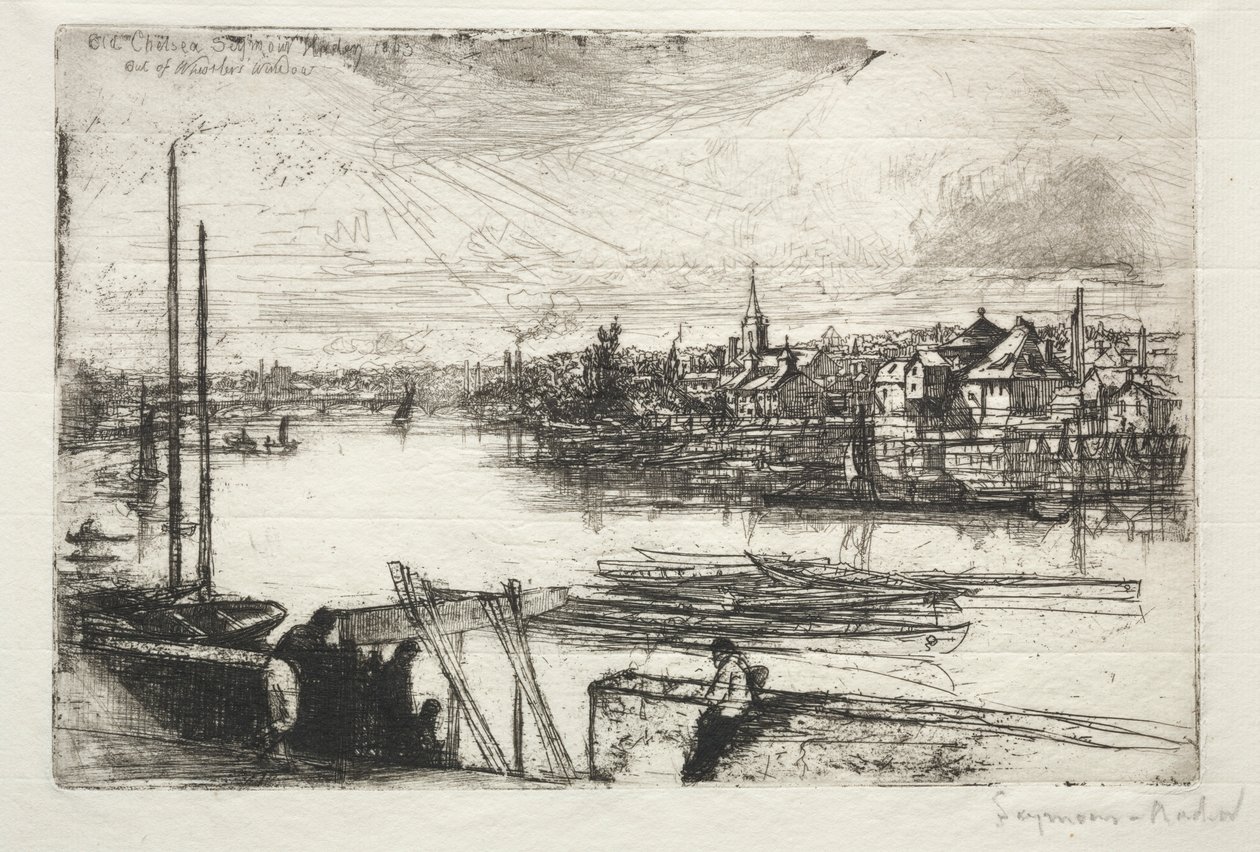 Battersea Reach, 1843 de Francis Seymour Haden