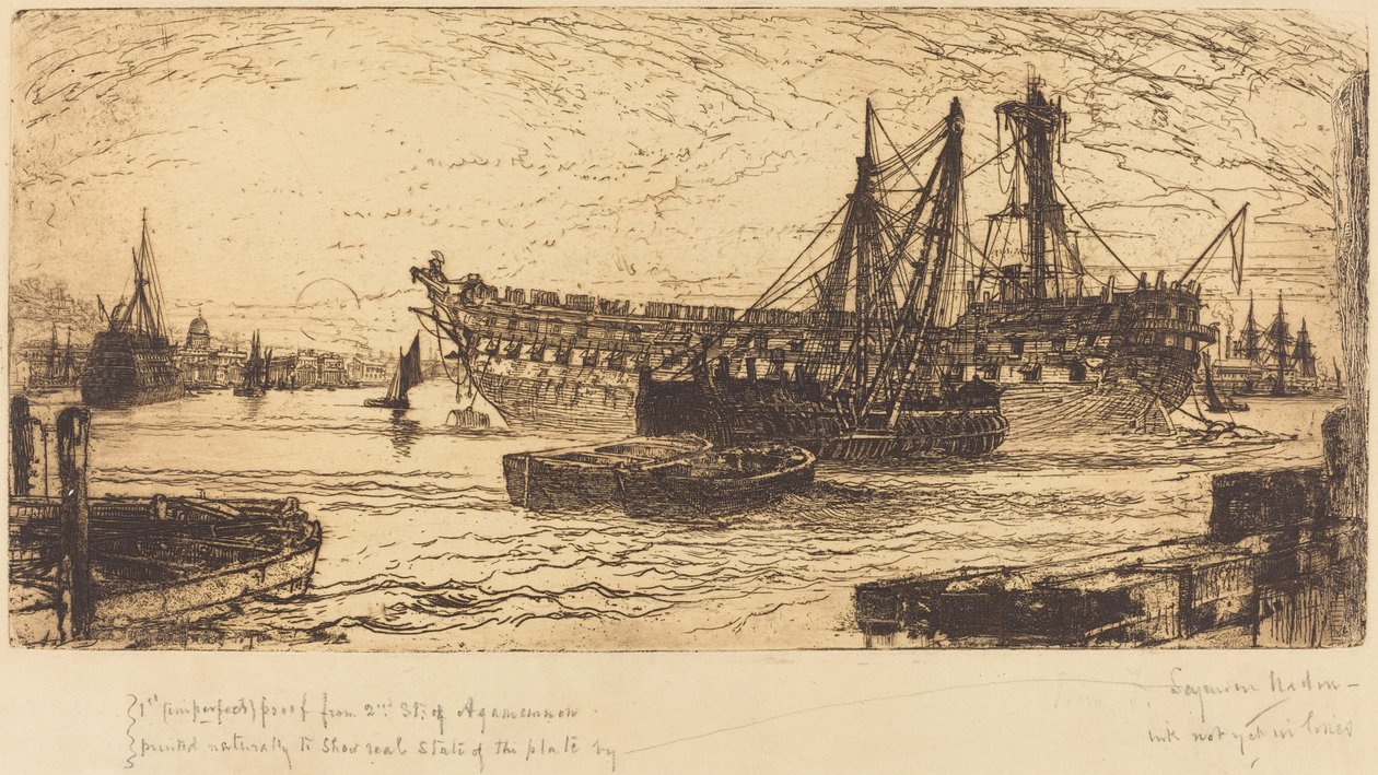 Desmantelamiento del Agamenón de Francis Seymour Haden