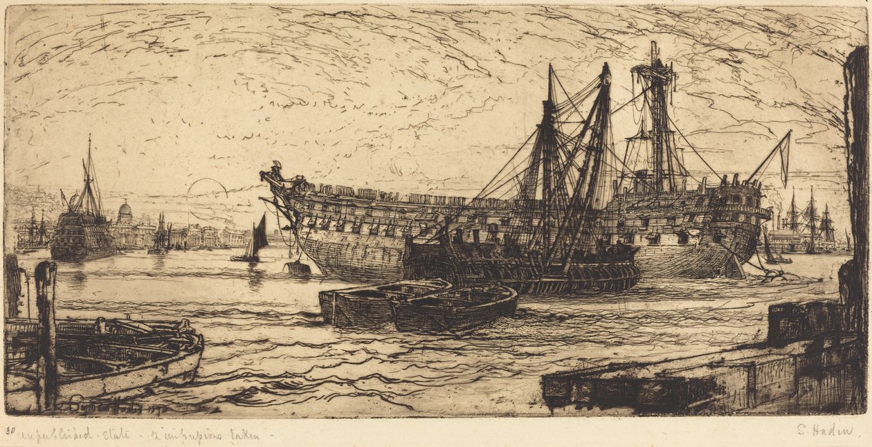Desmantelamiento del Agamemnon de Francis Seymour Haden