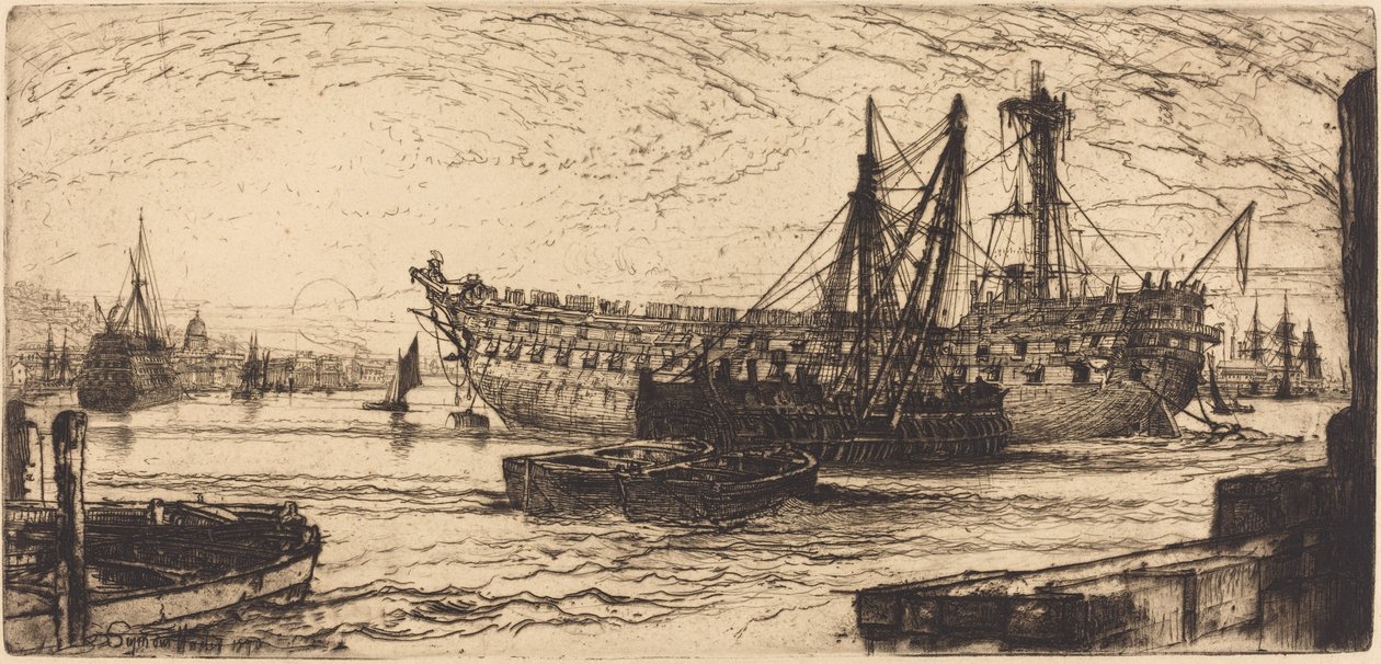 Desmantelamiento del Agamenón de Francis Seymour Haden