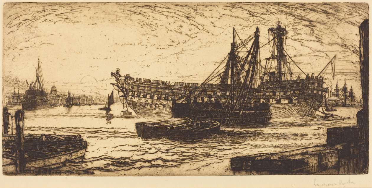 Desguace del Agamenón de Francis Seymour Haden