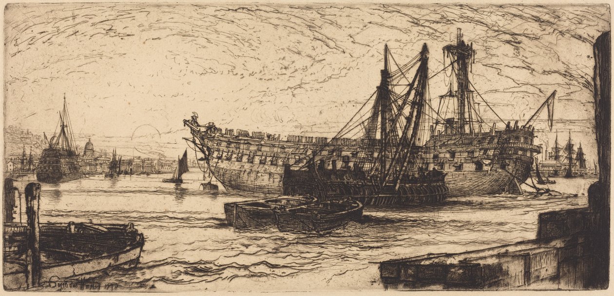 Desguace del Agamemnon de Francis Seymour Haden