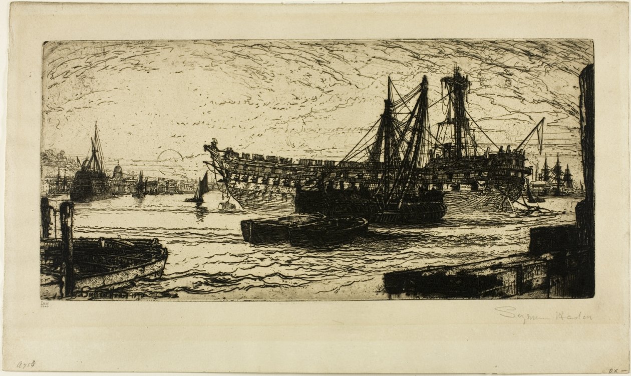 Desmantelamiento del Agamenón, No. 1 de Francis Seymour Haden