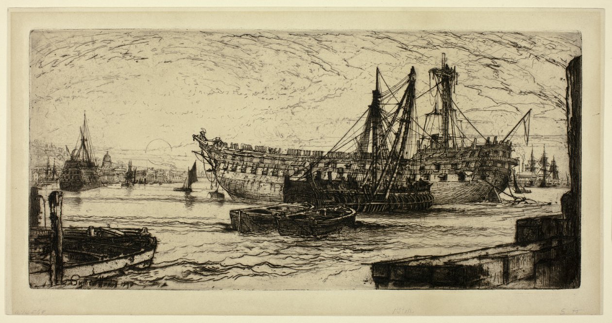 Desmantelamiento del Agamenón, No. 1 de Francis Seymour Haden