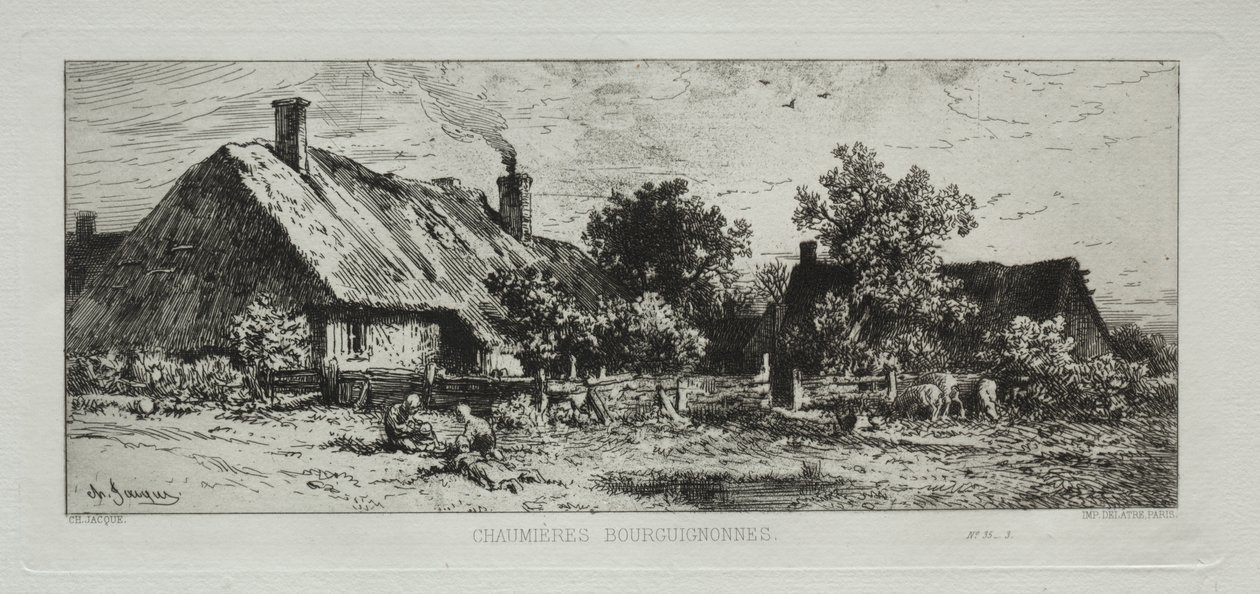 Cabañas de Borgoña de Francis Seymour Haden