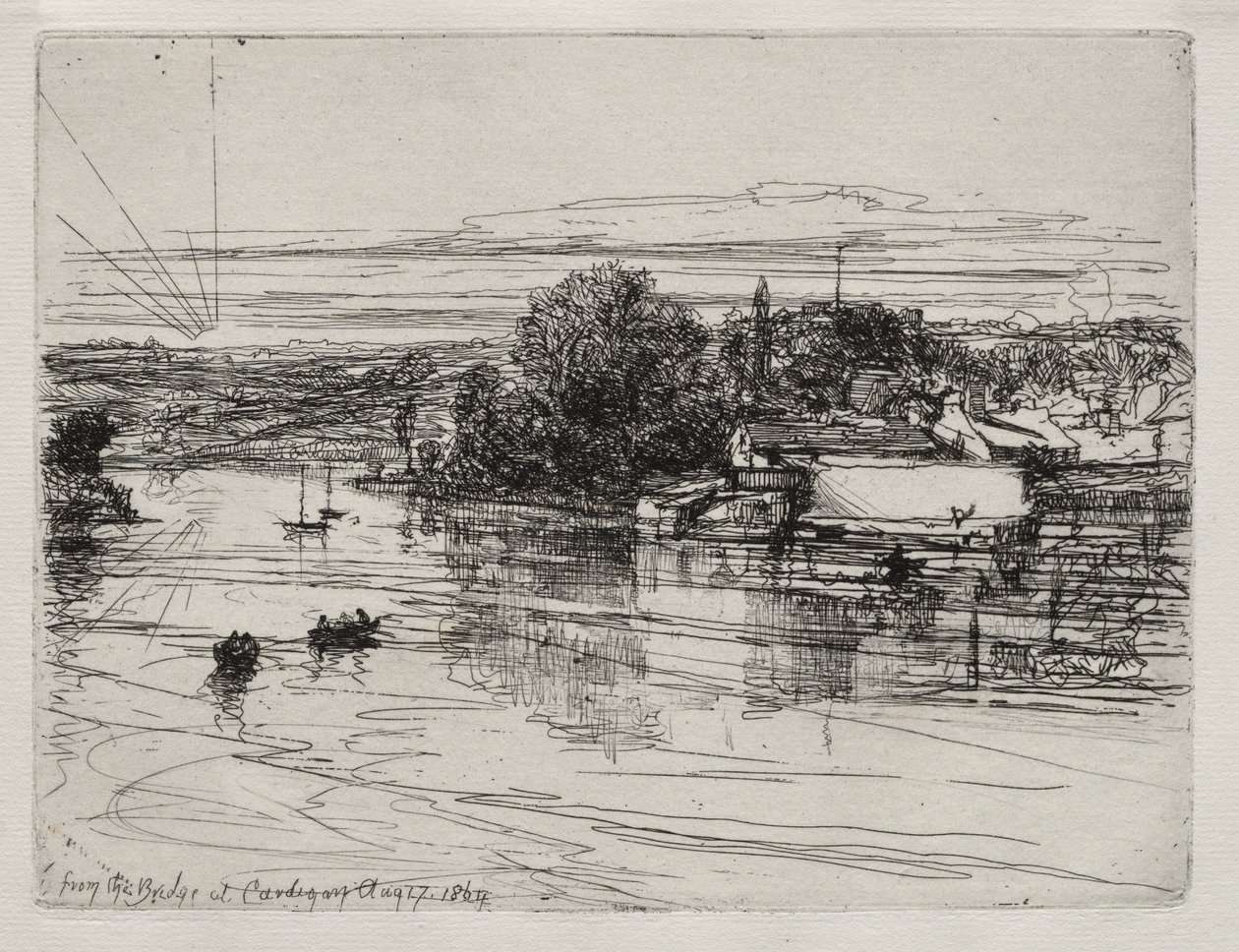 Puente de Cardigan de Francis Seymour Haden