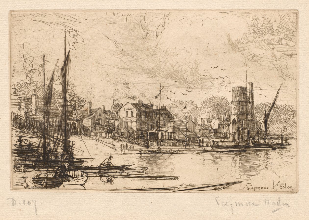 Harry Kellys, Putney, 1865-1866 de Francis Seymour Haden
