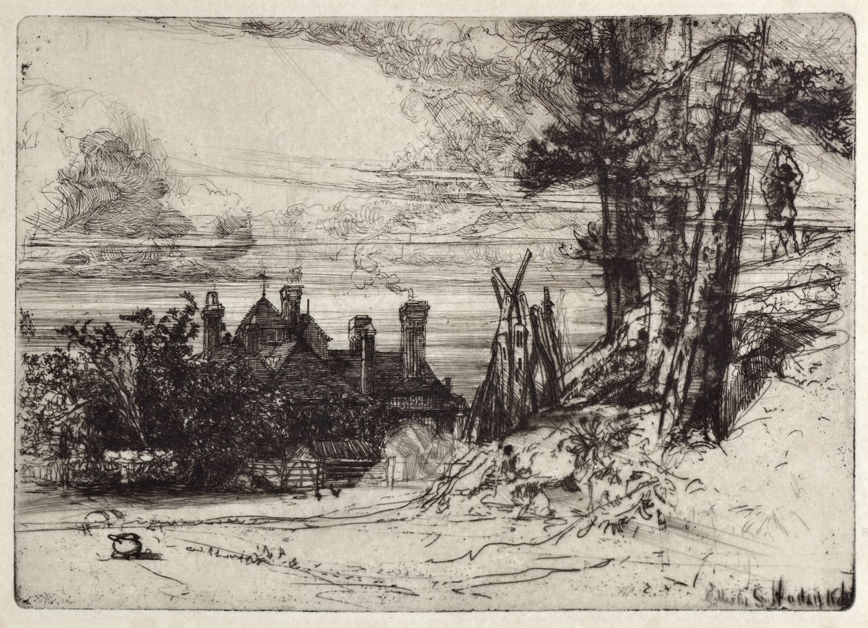 Casa de Horseley en Willesley de Francis Seymour Haden