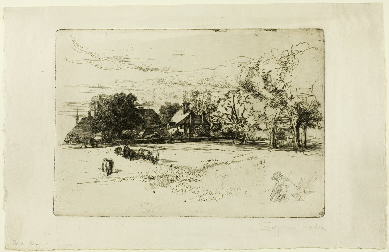 Casa de campo de Horsley de Francis Seymour Haden