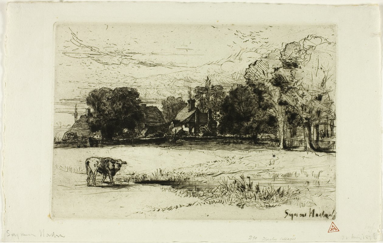 Casas rurales de Horsley de Francis Seymour Haden