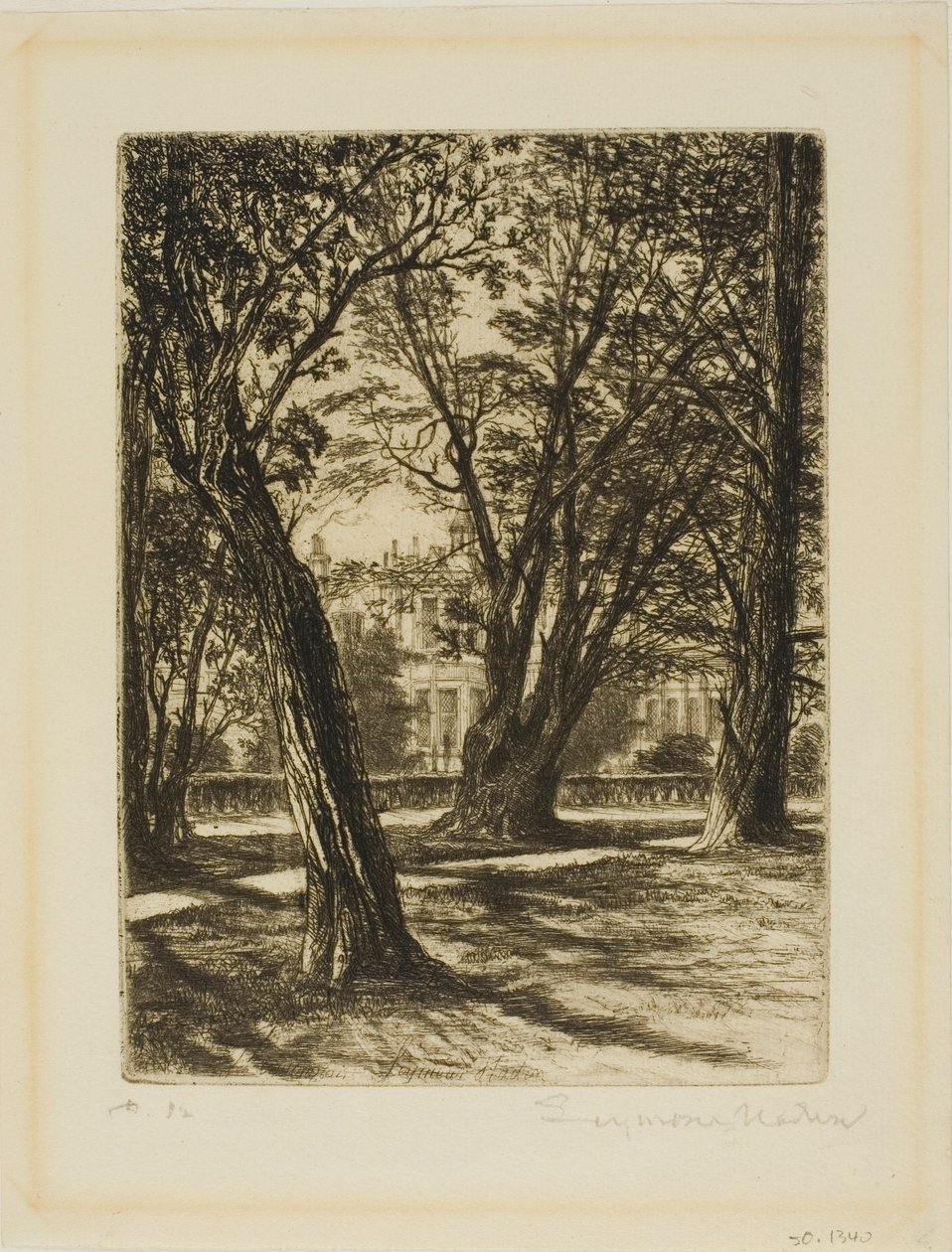 Jardines de Kensington, No. I (placa pequeña) de Francis Seymour Haden