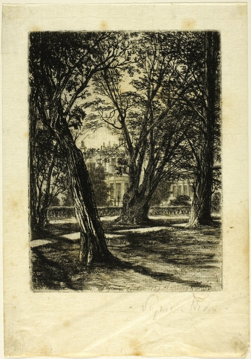 Jardines de Kensington, nº I (plato pequeño) de Francis Seymour Haden