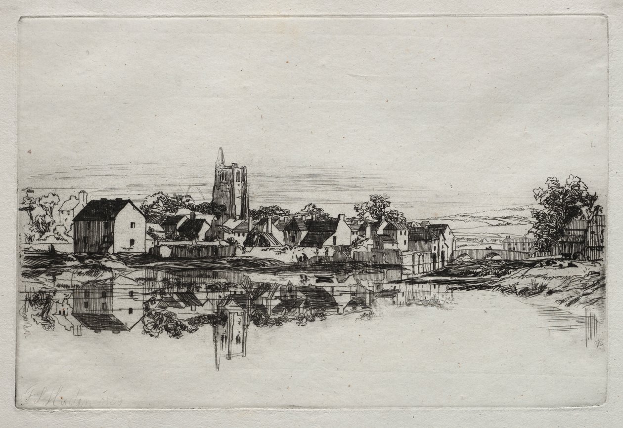 Ciudad de Kidwelly de Francis Seymour Haden