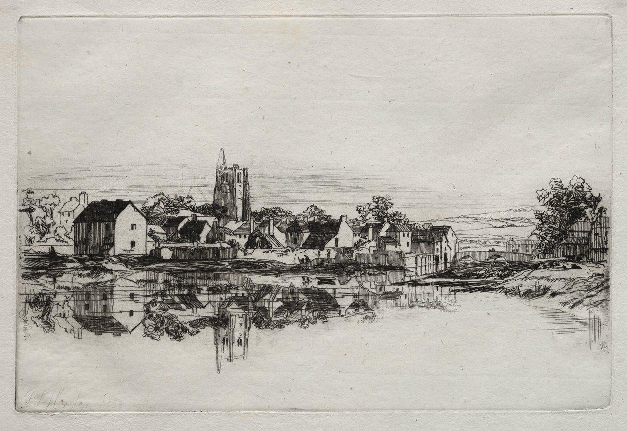 Ciudad de Kidwelly, 1859 de Francis Seymour Haden