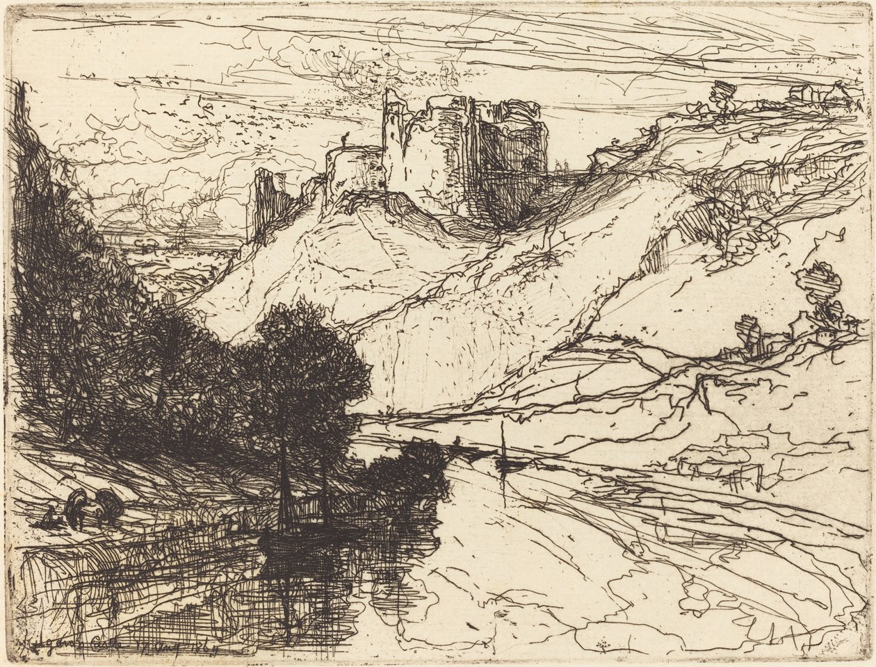 Castillo de Kilgaren de Francis Seymour Haden