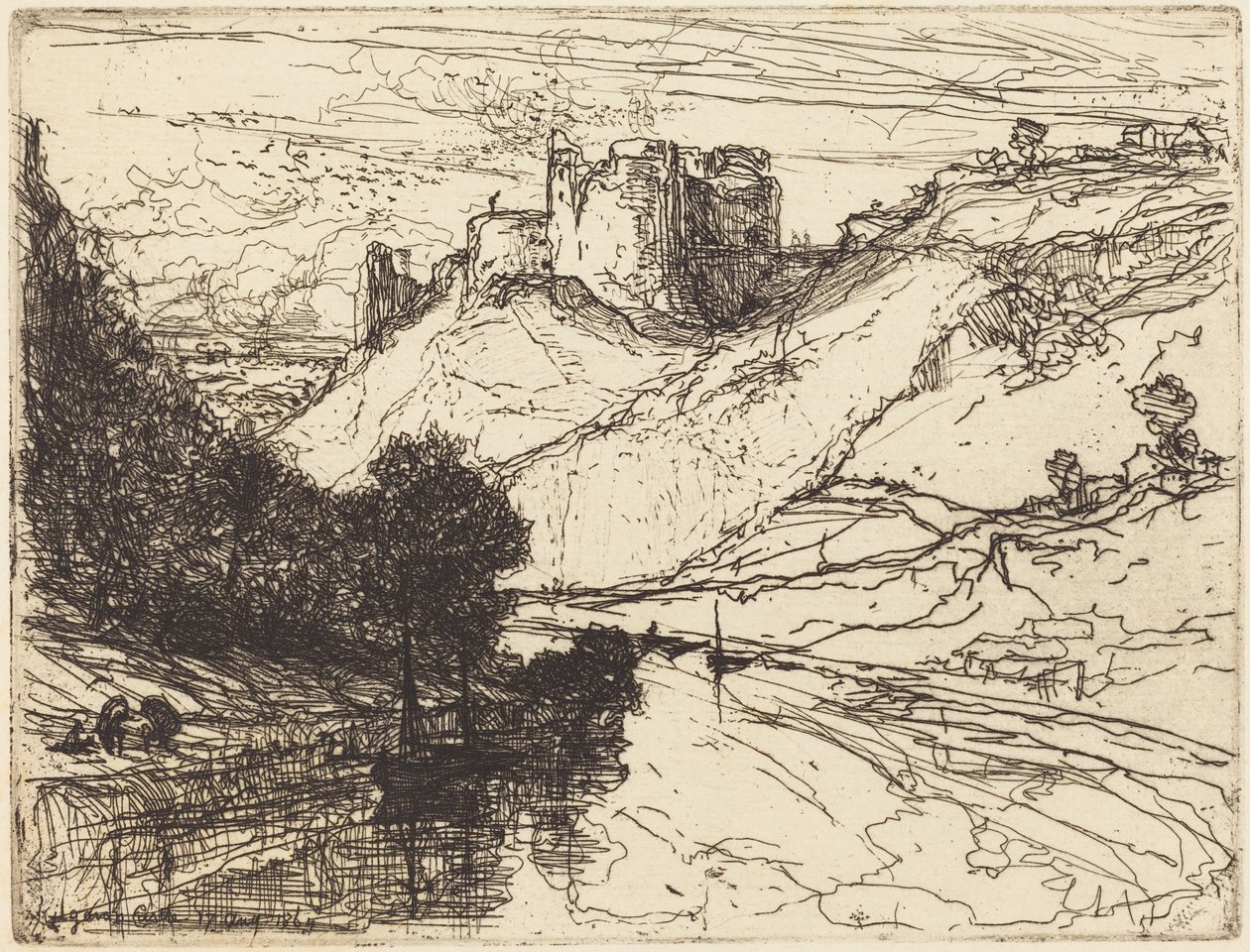 Castillo de Kilgaren de Francis Seymour Haden