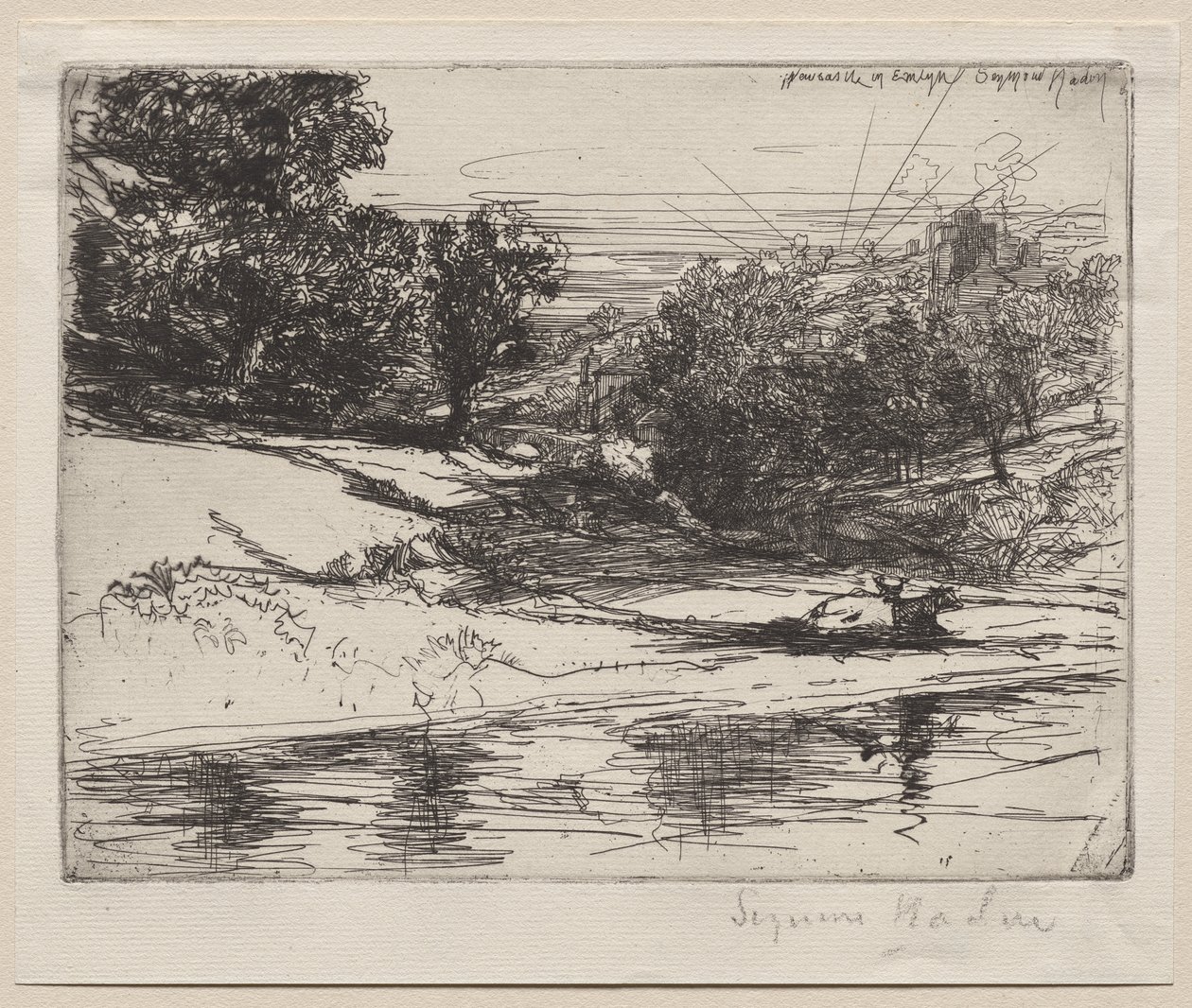 Newcastle en Emlyn de Francis Seymour Haden