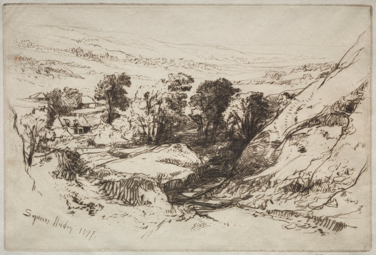 Nine Barrow Down de Francis Seymour Haden
