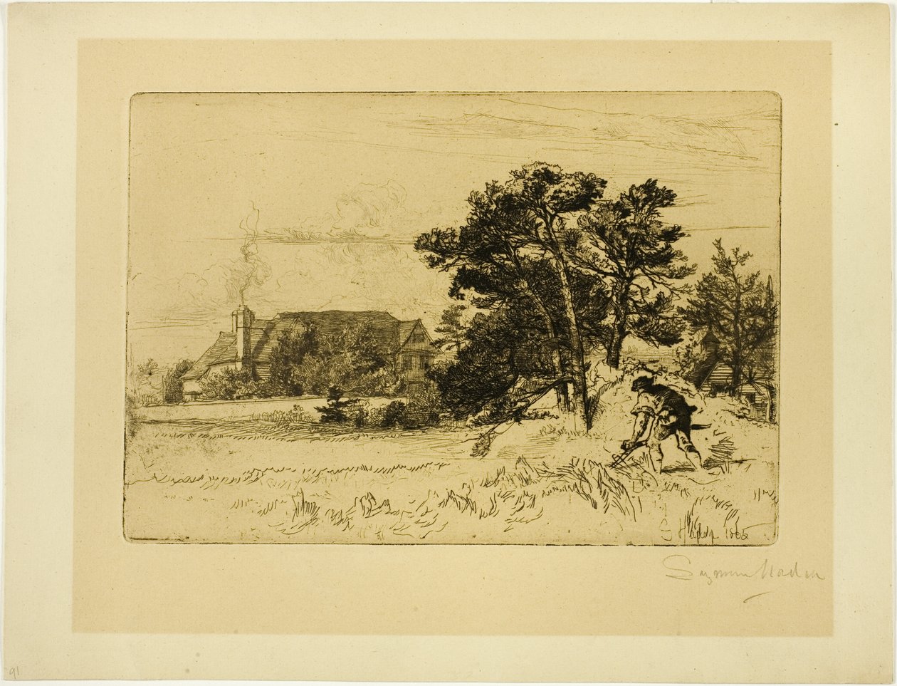 Casa Vieja de Willesley de Francis Seymour Haden