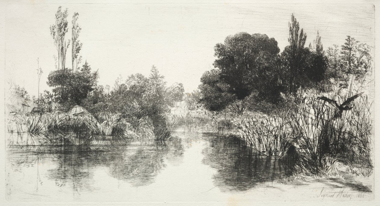 Estanque del molino de Francis Seymour Haden