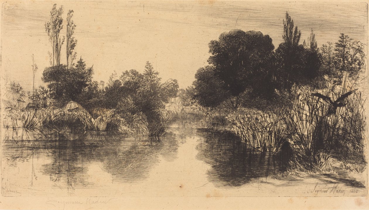 Shere Mill Pond de Francis Seymour Haden
