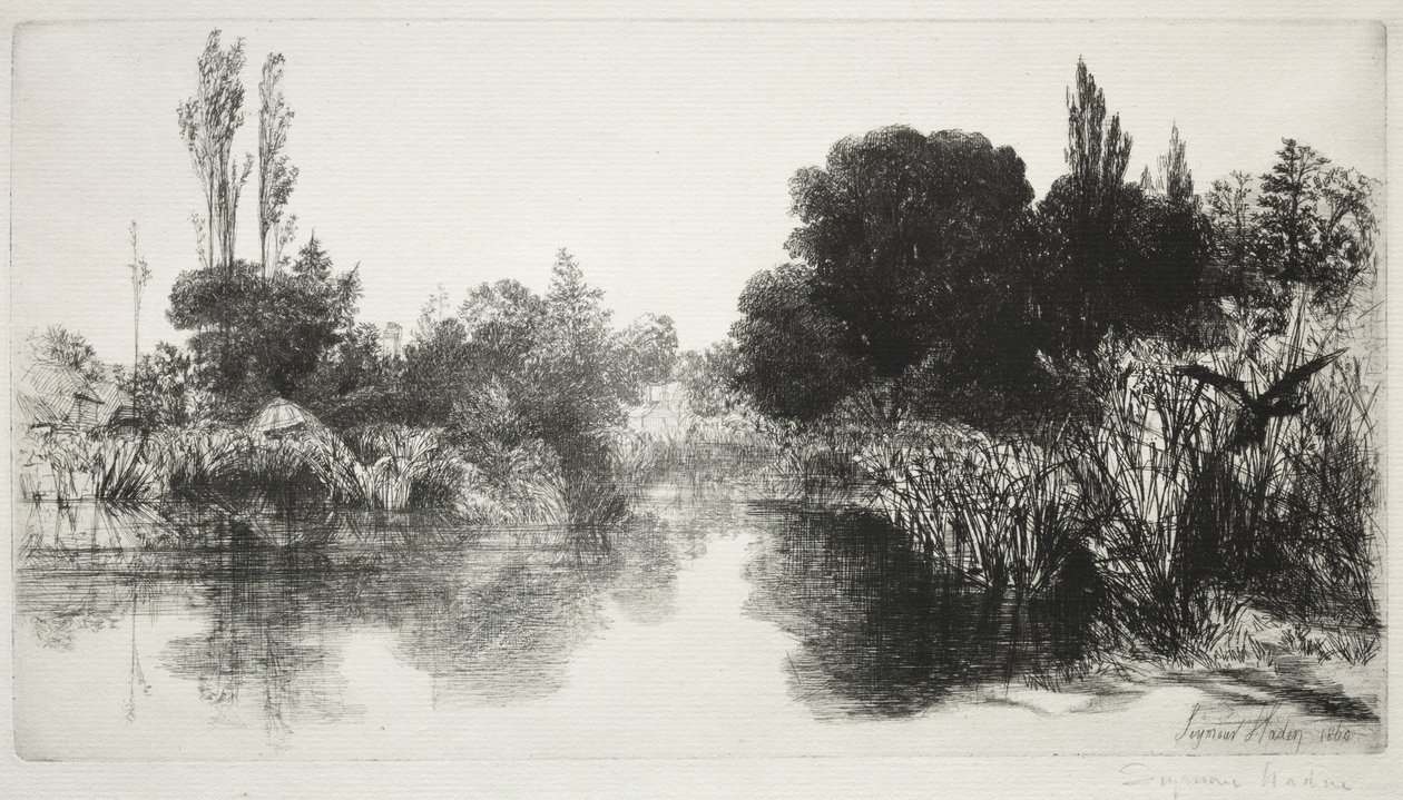 Shere Mill Pond, No. 11 (The Large Plate) de Francis Seymour Haden