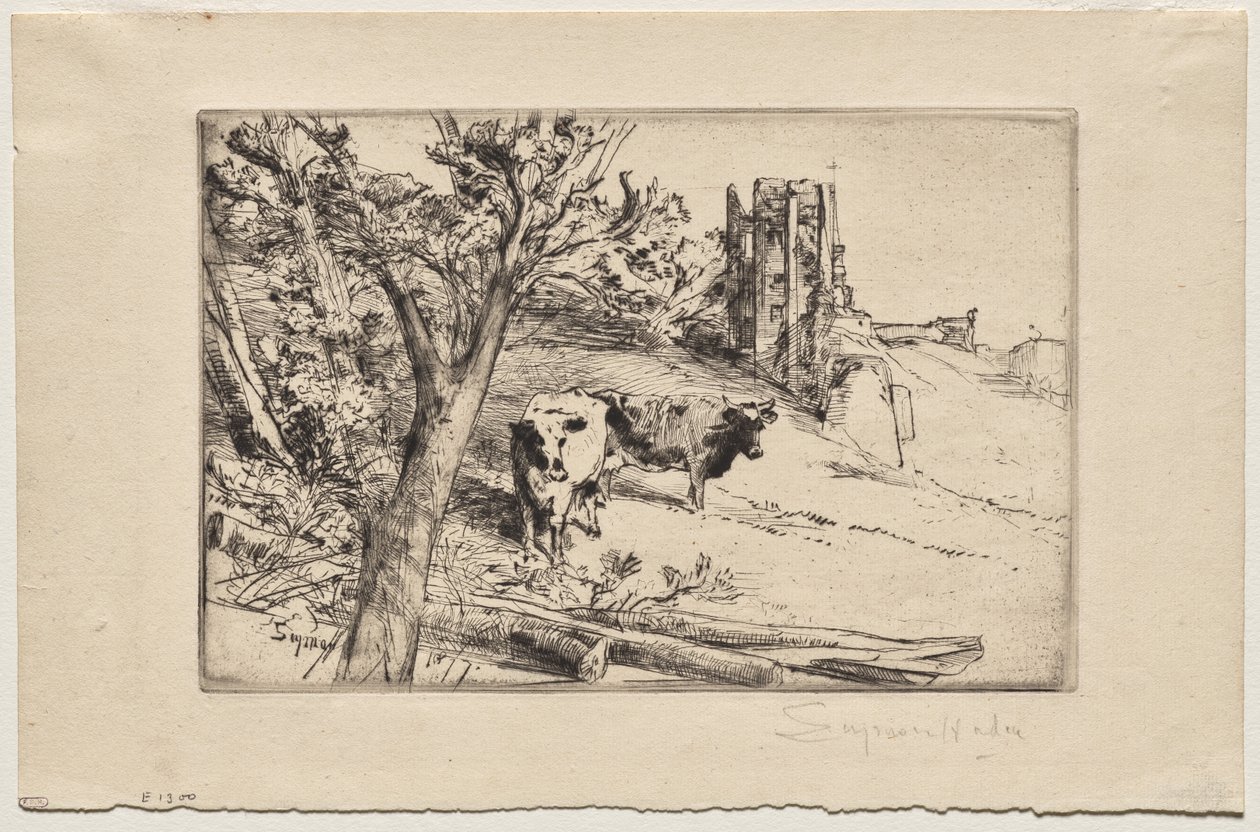 La torre del homenaje de Francis Seymour Haden