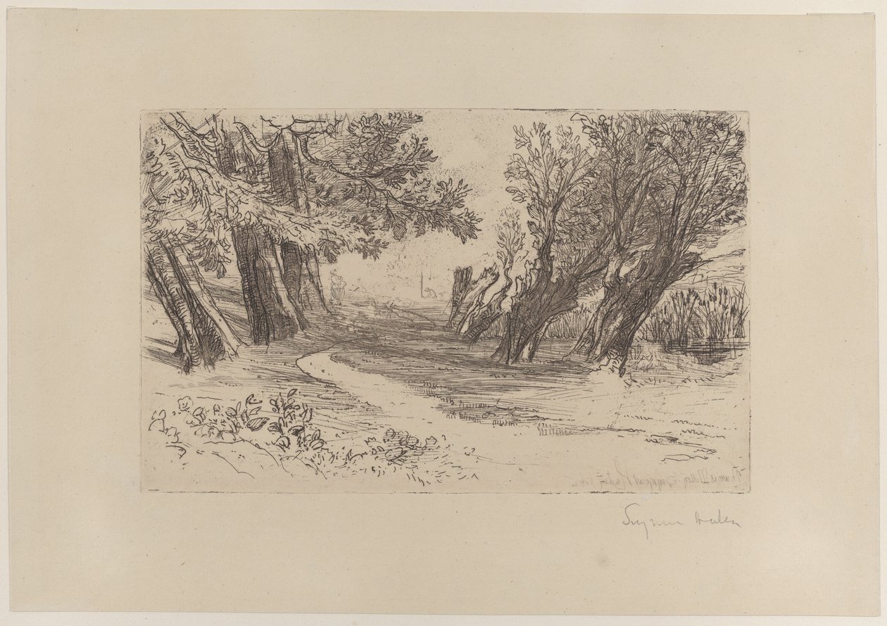El paseo de los amantes, No. I, 1864 de Francis Seymour Haden