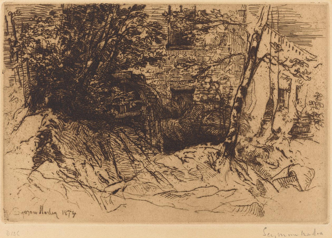 La rueda del molino de Francis Seymour Haden