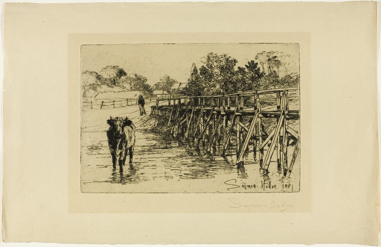 El vado del pueblo de Francis Seymour Haden