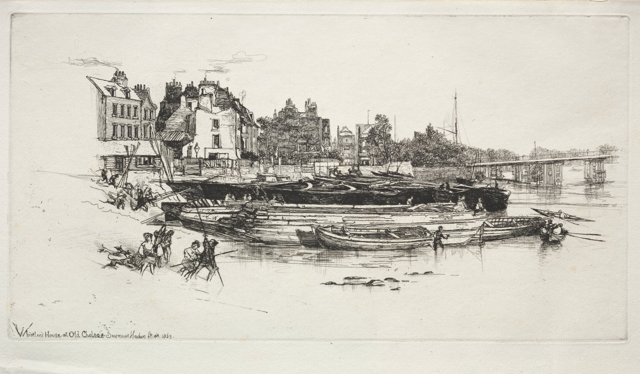 Casa de Whistler, Viejo Chelsea de Francis Seymour Haden
