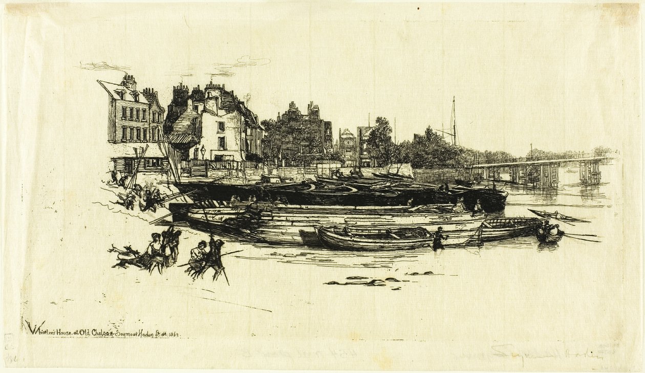 Casa de Whistler, Viejo Chelsea de Francis Seymour Haden