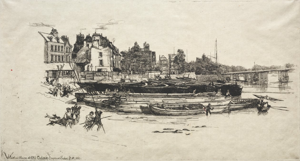 Casa de Whistler en Old Chelsea de Francis Seymour Haden