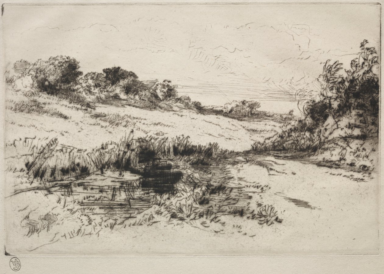 Colina del molino de viento, No. 1 de Francis Seymour Haden